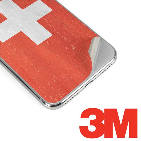 Switzerland Flag Distressed iPhone XS Skin